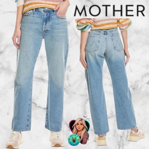 Mother Superior Women's 27 The Ditcher Hover Jeans Aint My First Rodeo Wide Leg